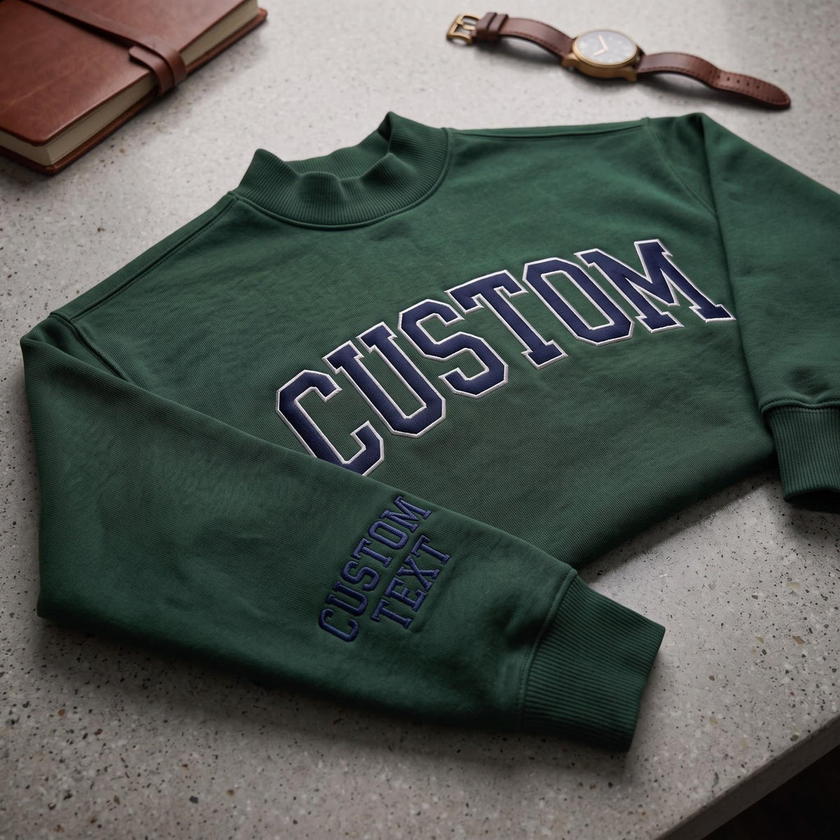 Personalized Mock Neck Sweatshirt