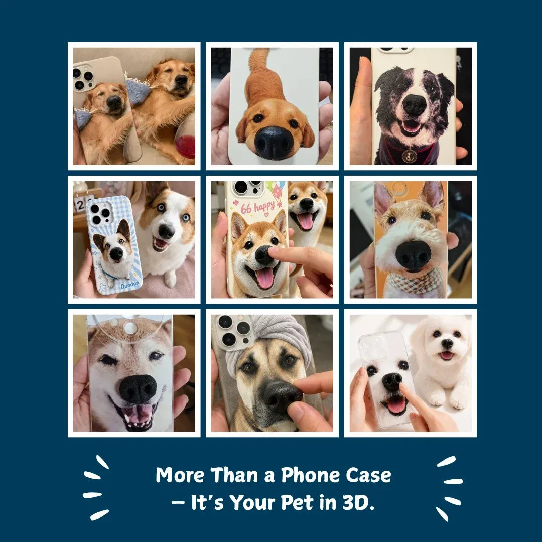Custom 3D Pet Nose Phone Case