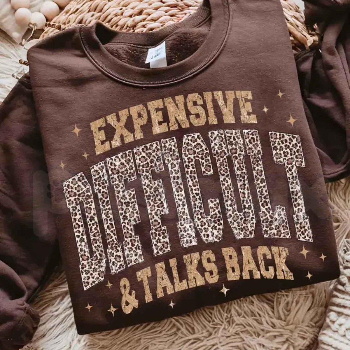 Leopard Expensive Difficult Sweatshirt