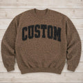 Custom Leopard Varsity Crewneck