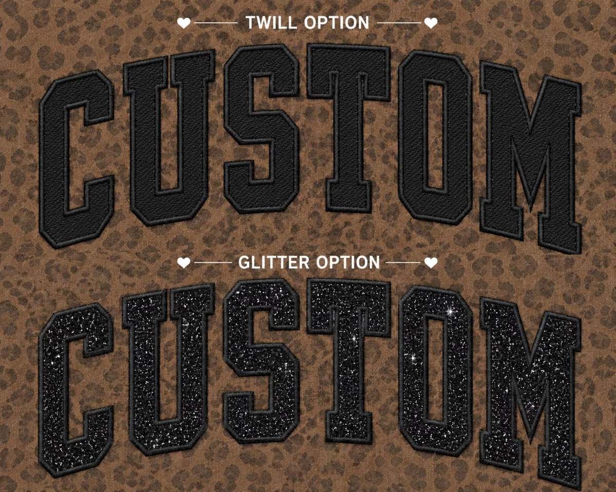 Custom Leopard Varsity Crewneck