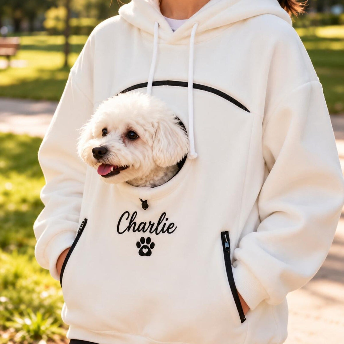 Personalized Dog Carrier Hoodie