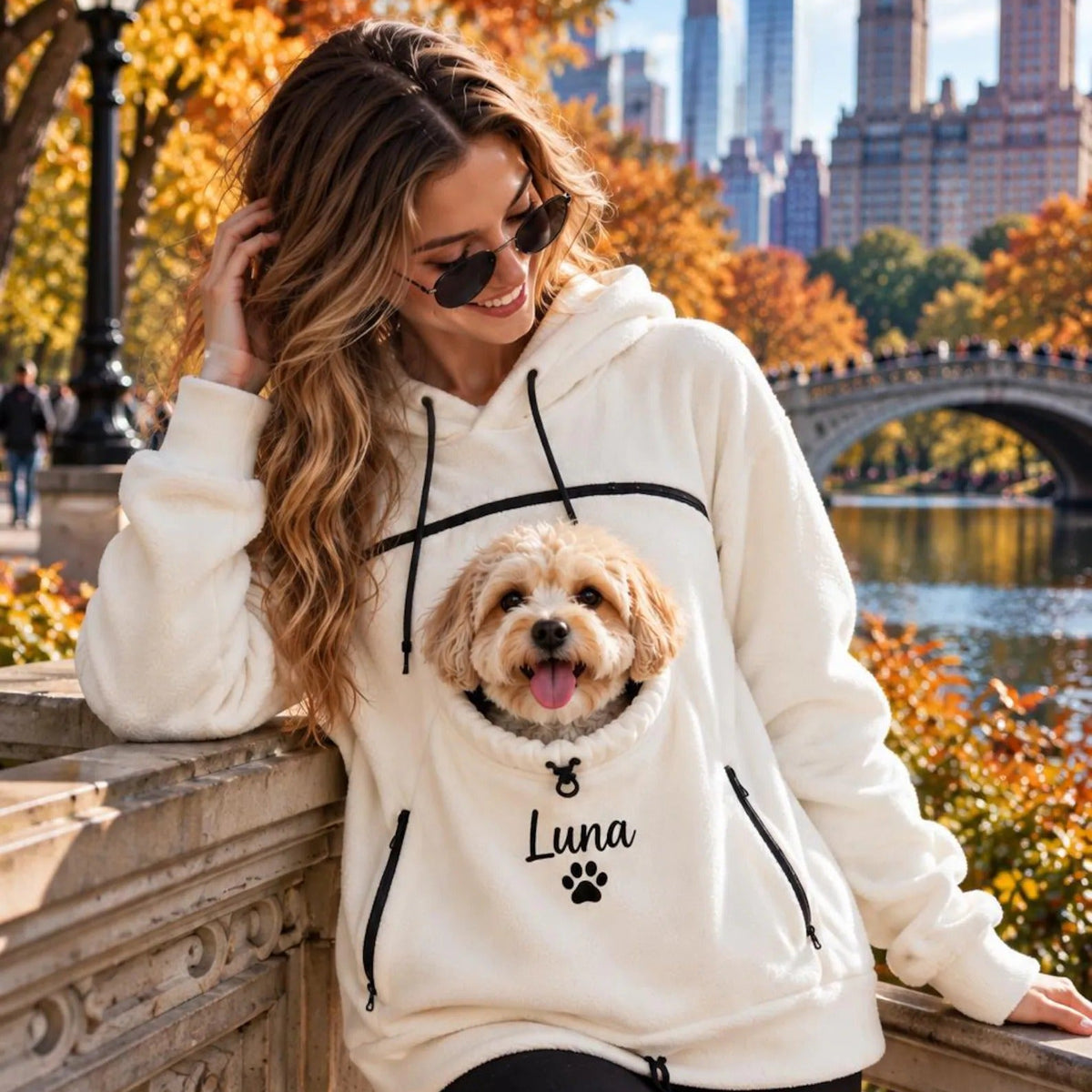 Personalized Dog Carrier Hoodie