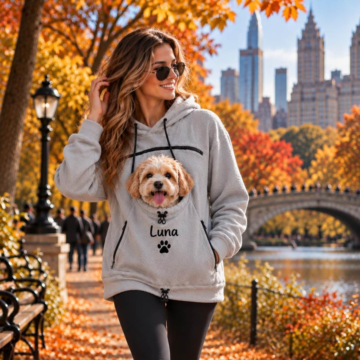 Personalized Dog Carrier Hoodie