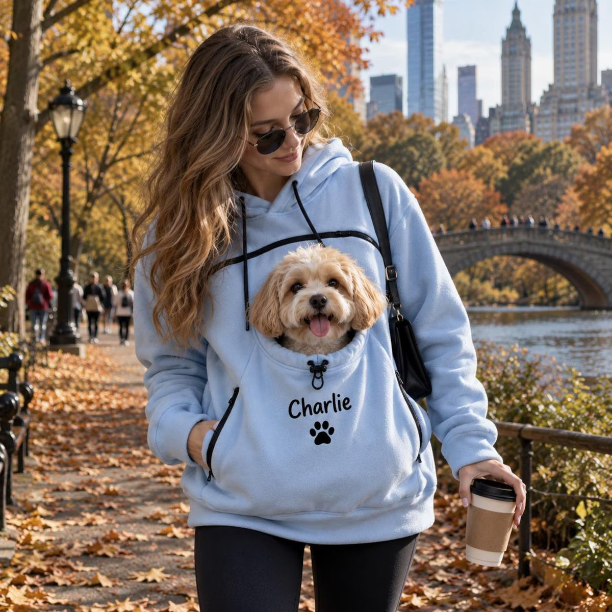 Personalized Dog Carrier Hoodie