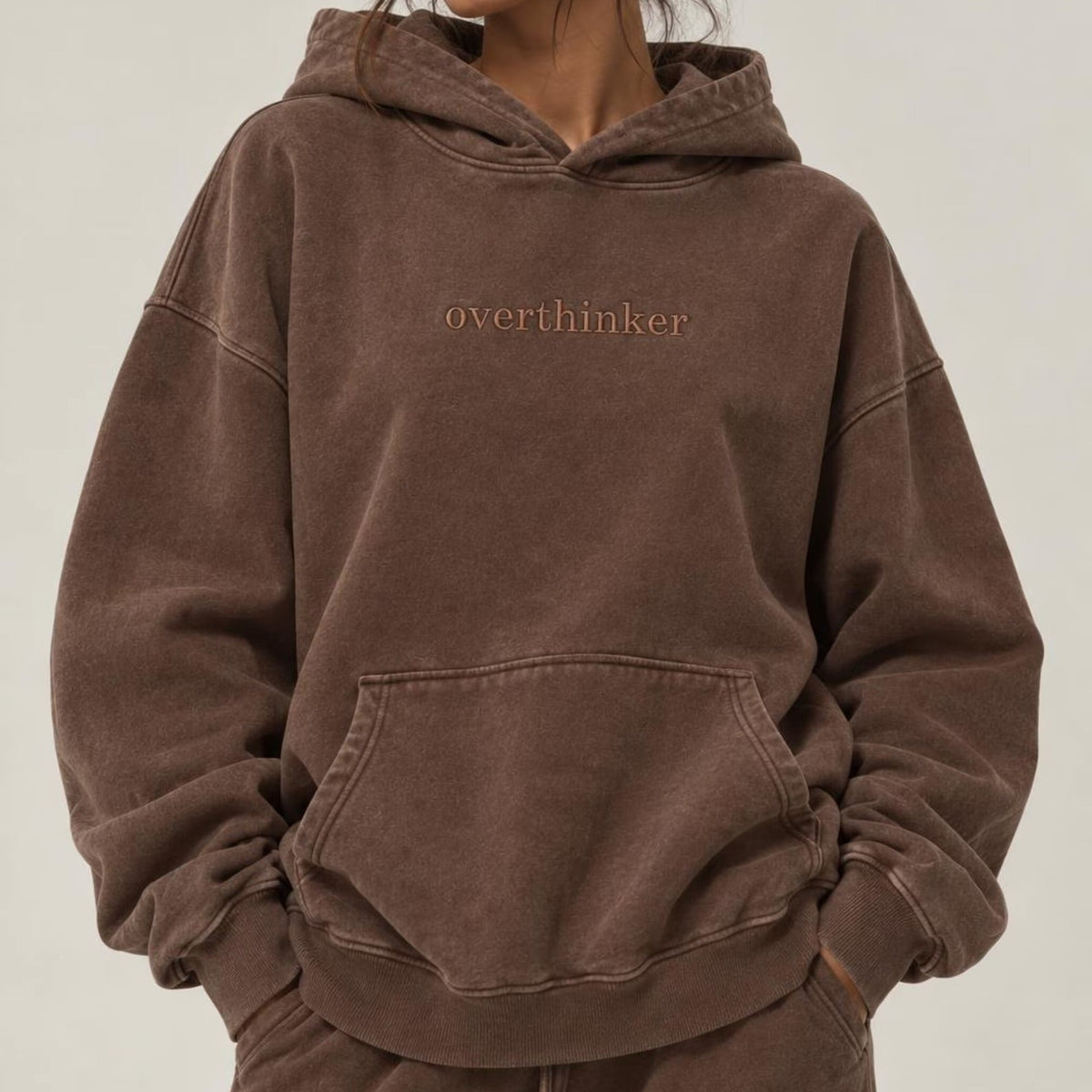 Embroidered Custom Washed Hoodie
