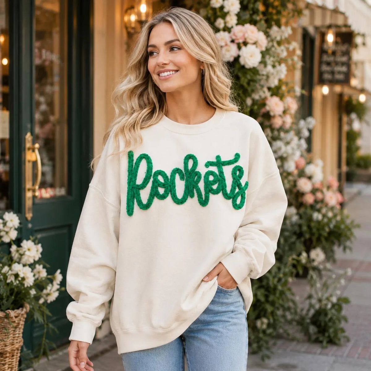 Custom Embroidered Chenille Game Day Sweatshirt