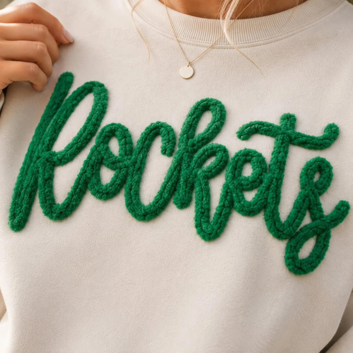 Custom Embroidered Chenille Game Day Sweatshirt