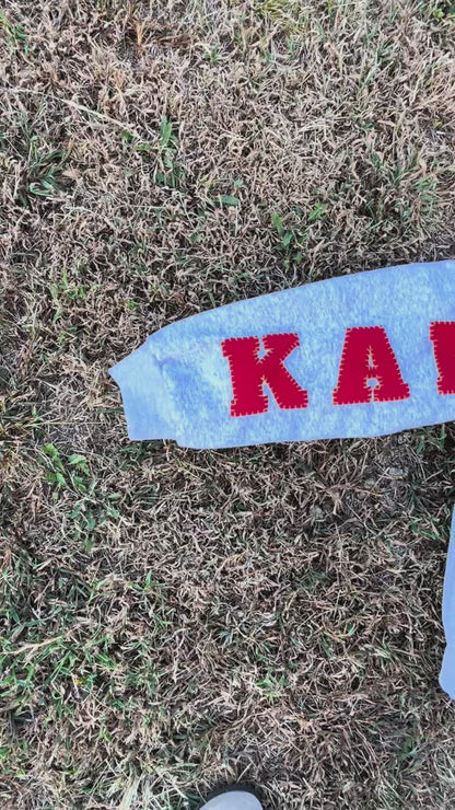 Custom Varsity Letter Sleeve Sweatshirt