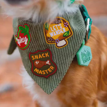 Personalized Adventure Patch Dog Bandana